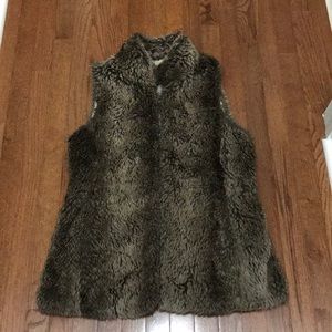 Banana Republic Faux Fur Vest